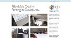 Desktop Screenshot of iconprint.co.uk