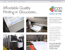 Tablet Screenshot of iconprint.co.uk